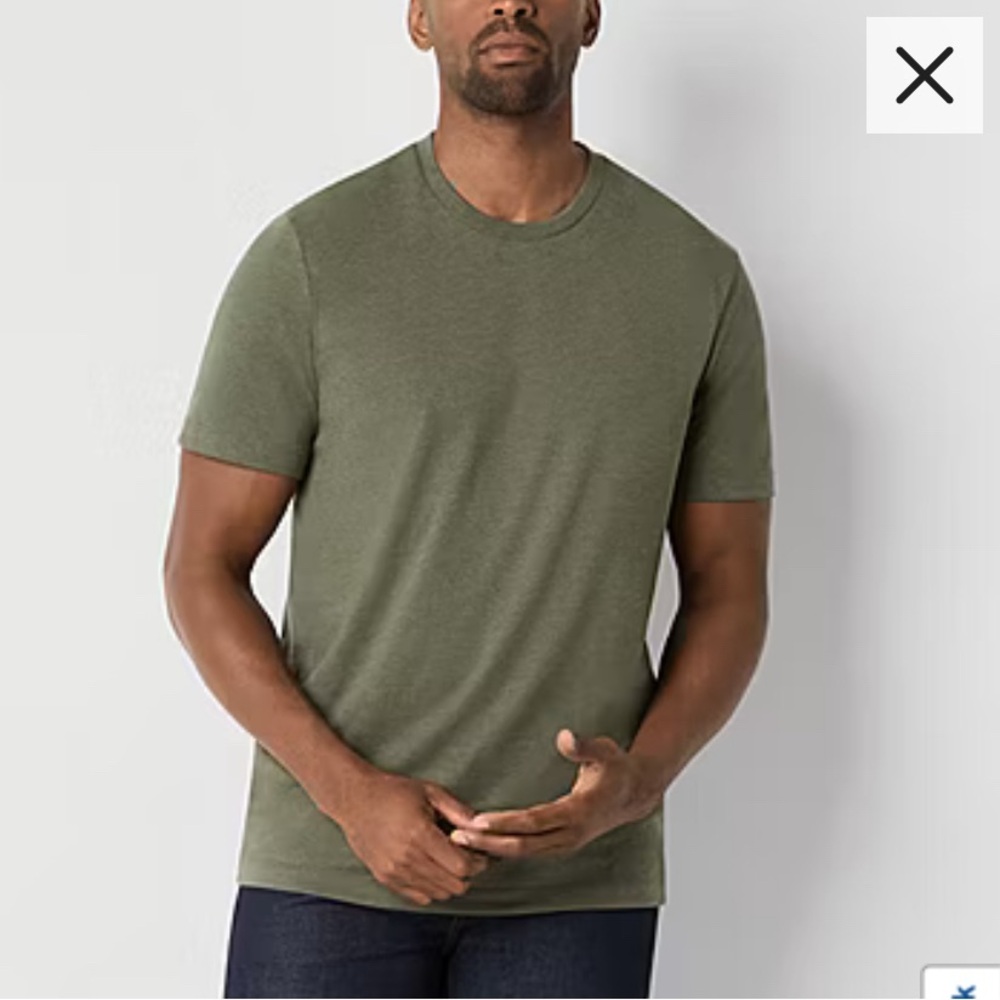 (L) St. John's Bay Super Soft Mens Crew Neck Short Sleeve T-Shirt